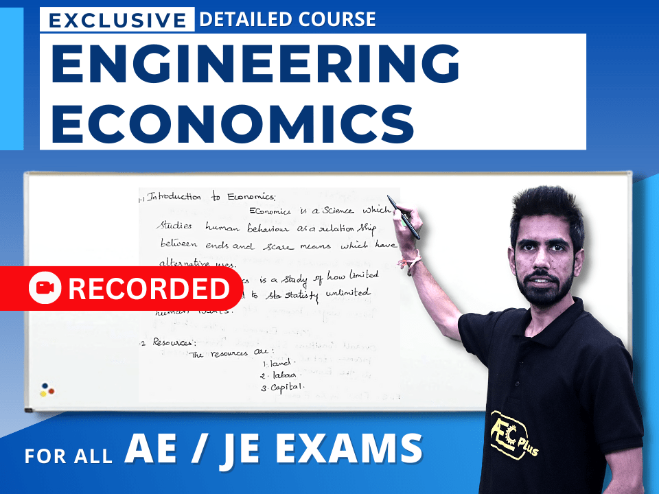 Engineering Economics - For All JE/AE Exams (Recorded Course)'s image