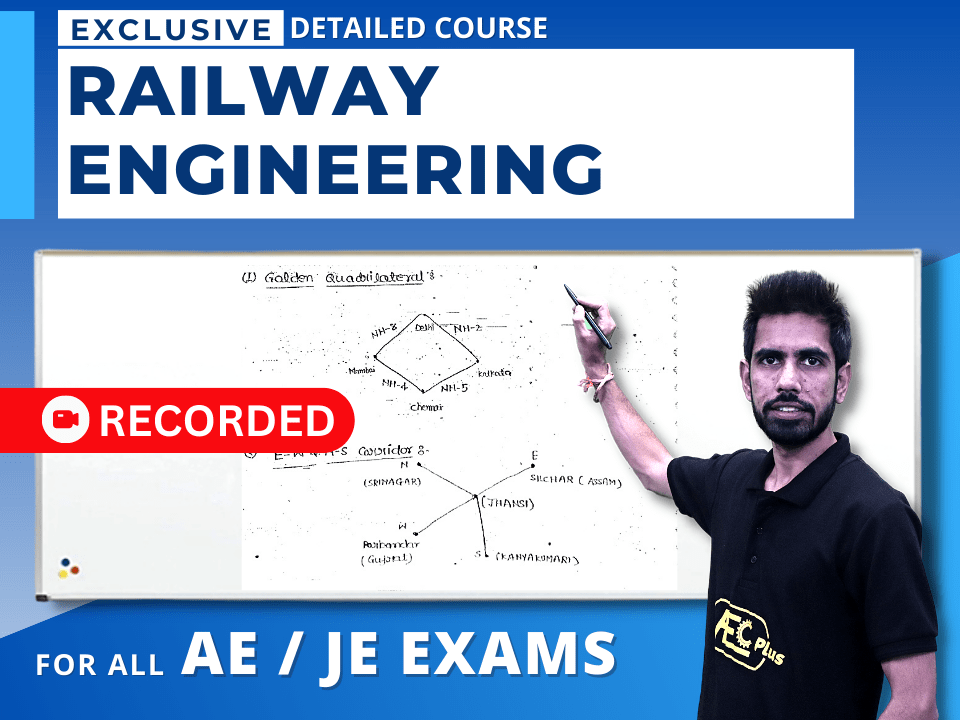 Railway Engineering - For All JE/AE Exams (Recorded Course)'s image
